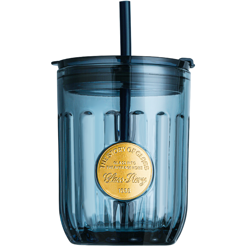 乐唯诗原色料无铅玻璃墨蓝可乐杯容量350ml（单位：只）MLKLB/L1 蓝色